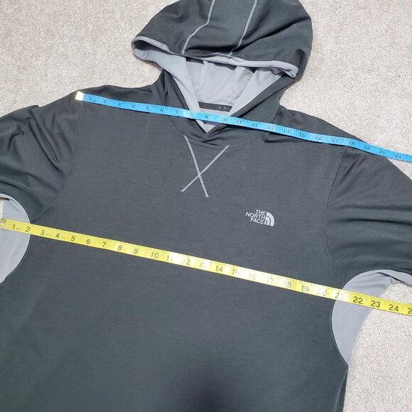 THE NORTH FACE Reactor Hoodie LS Shirt Top Lightweight Mid-Layer Grey Mens Large - Picture 13 of 14